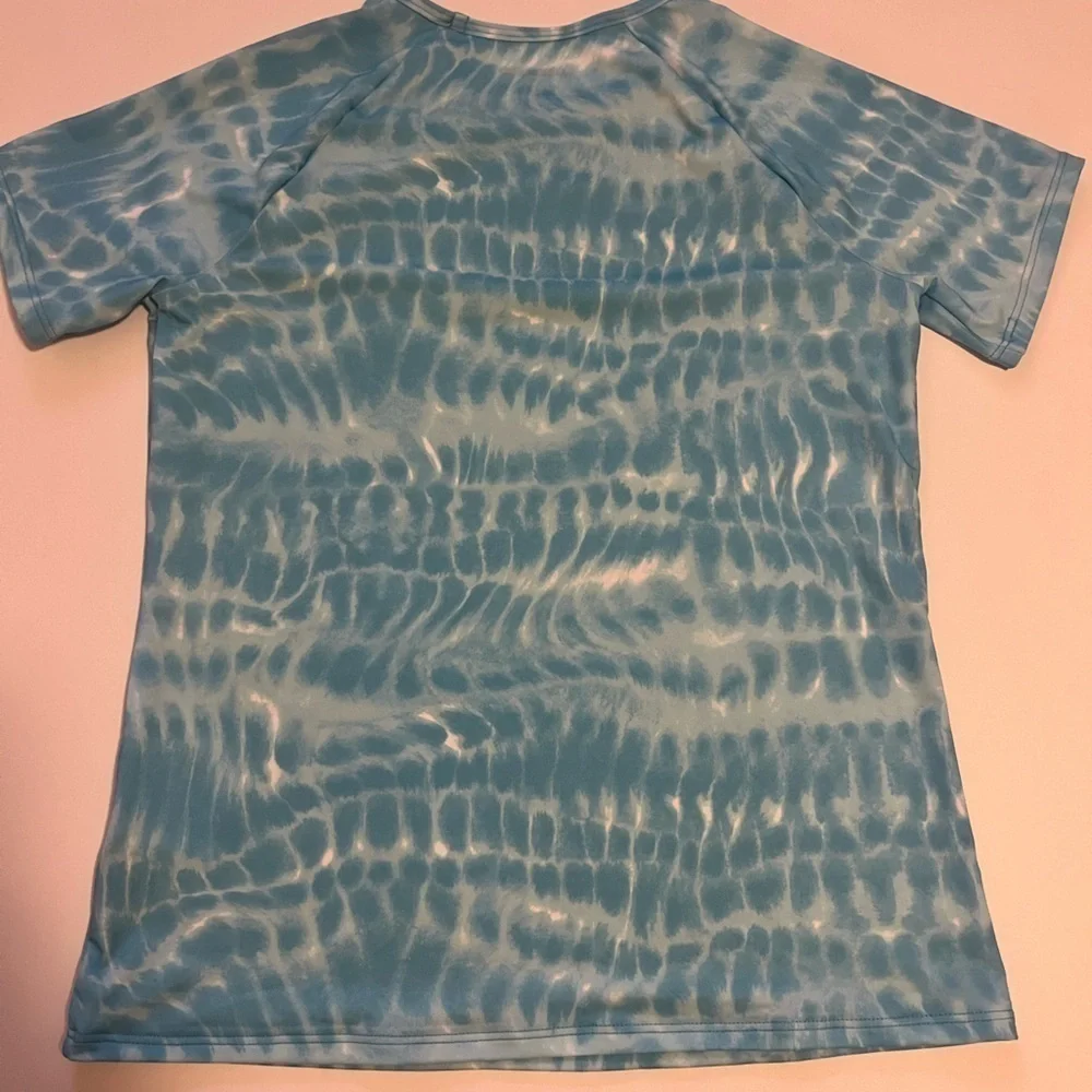 Lance end kids, swimwear XL blue short sleeve NWT Summer vacation, beach top